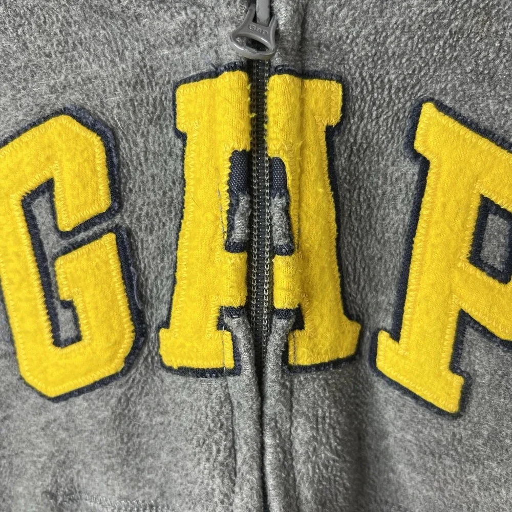 Baby Gap Full Zip Hoodie‎ Gray & Yellow With Pockets Size 3T **Please Read